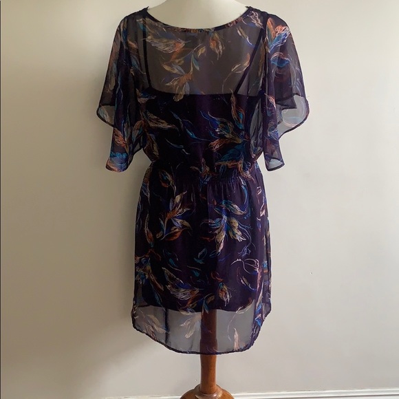 Beautiful Dress with Purple Slip - Picture 5 of 6